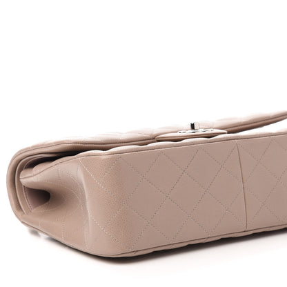 Chanel Caviar Quilted Jumbo Double Flap Beige 6 of 11