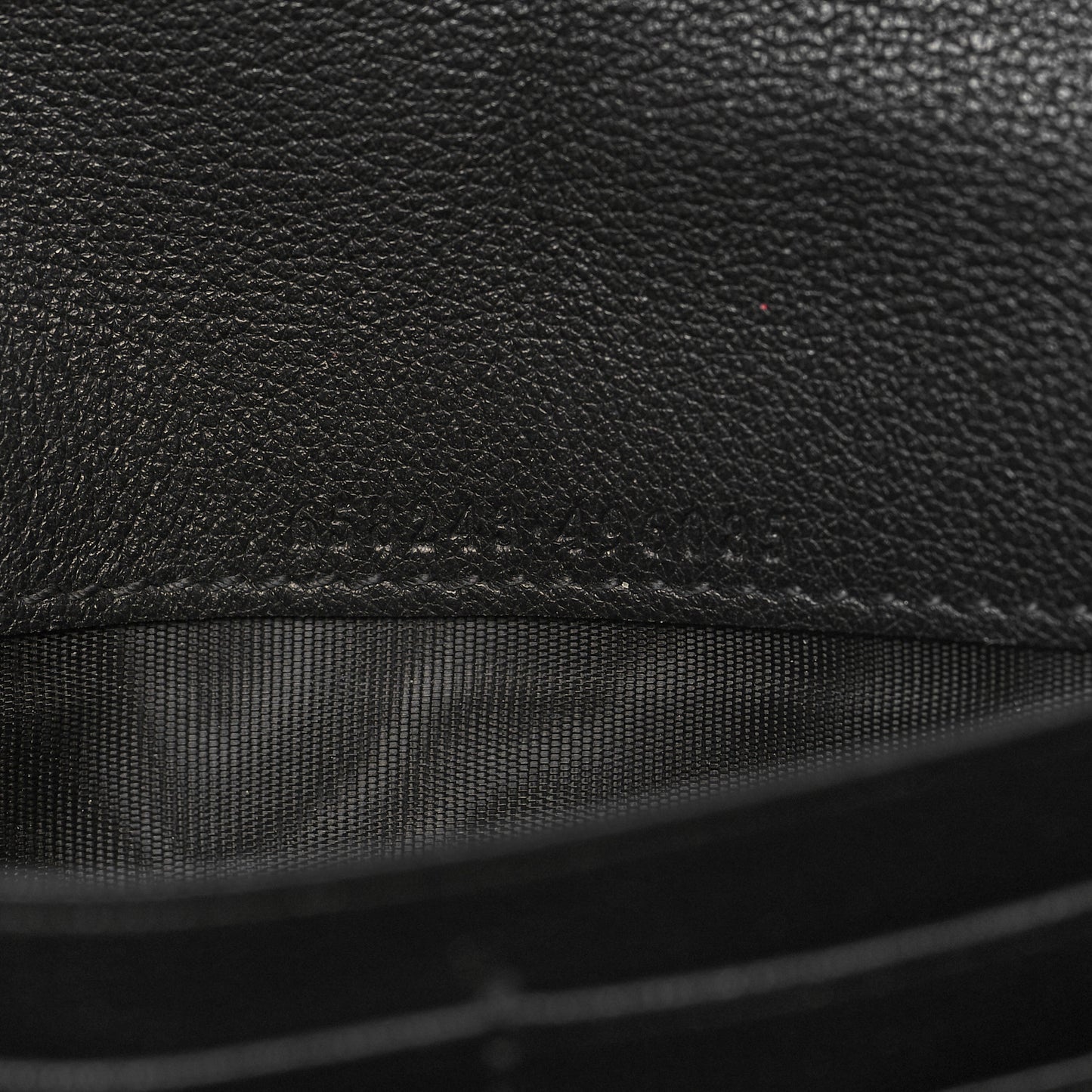 Wonka Grain Calfskin Diana Chain Wallet Black