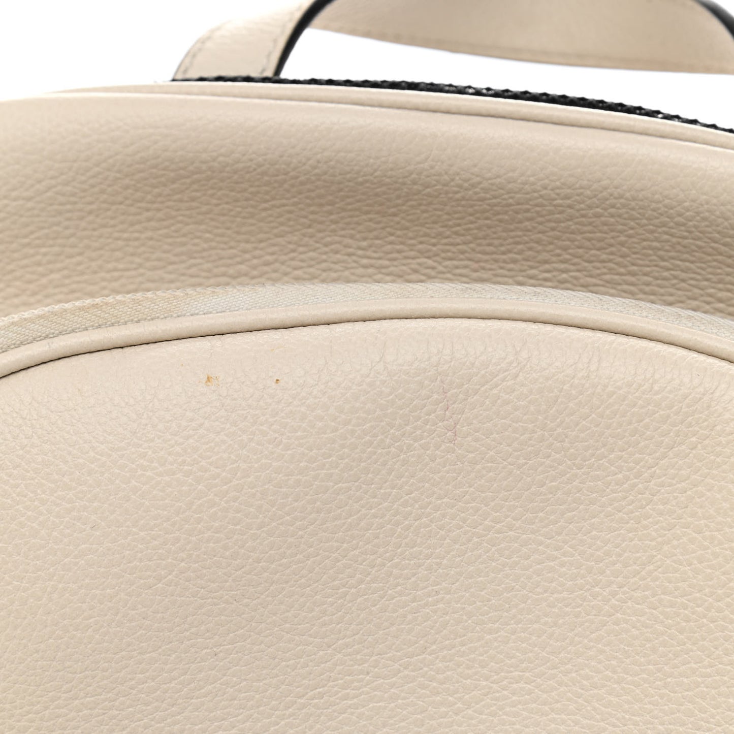 Calfskin Logo Day Backpack Mystic White