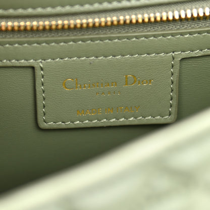 Christian Dior Lambskin Cannage Caro Bag Cedar Green 5 of 9