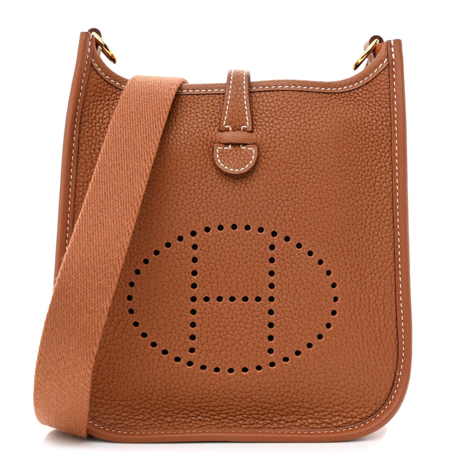 Hermes Taurillon Clemence Evelyne TPM Gold 1 of 11