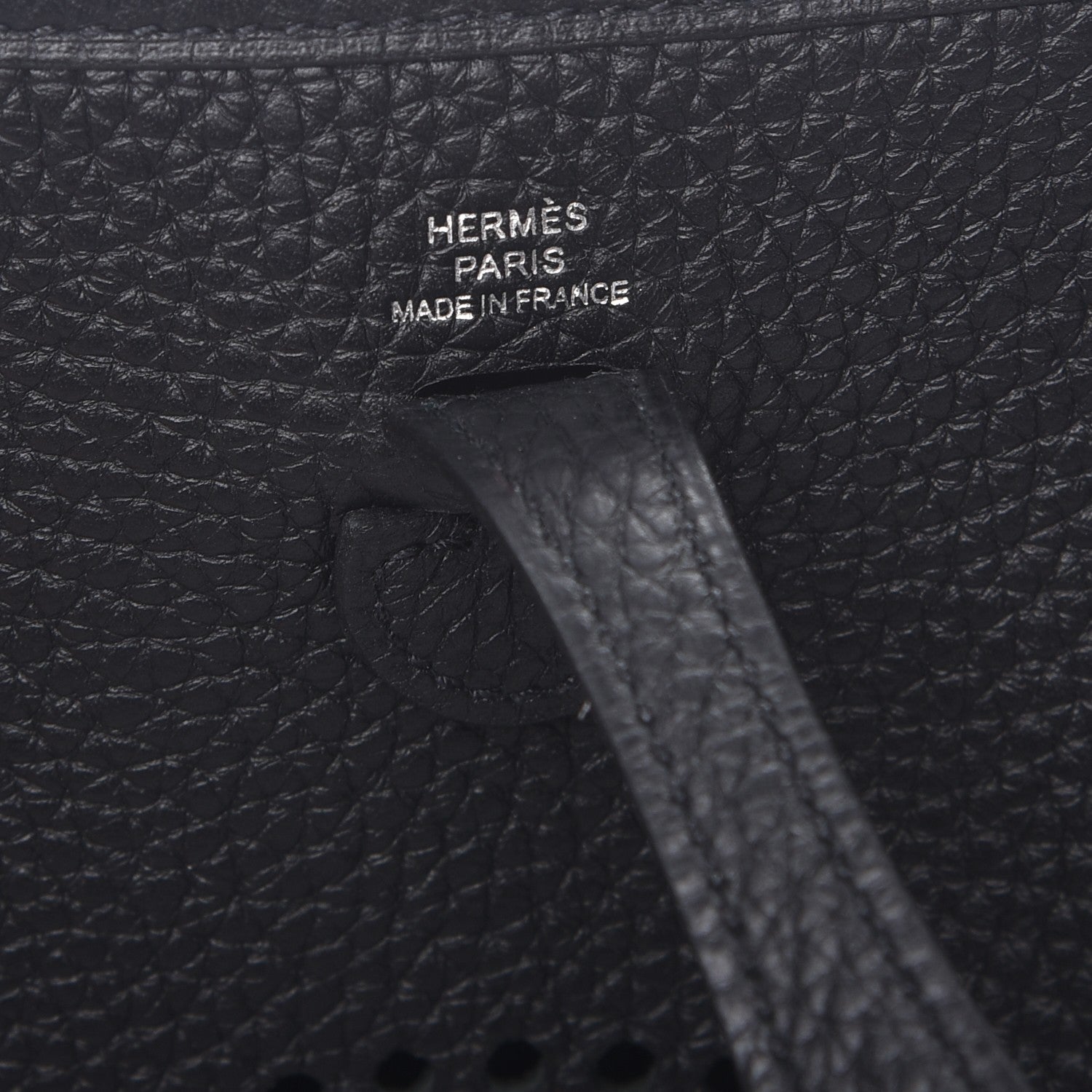 Hermes Taurillon Clemence Evelyne TPM Black 6 of 8