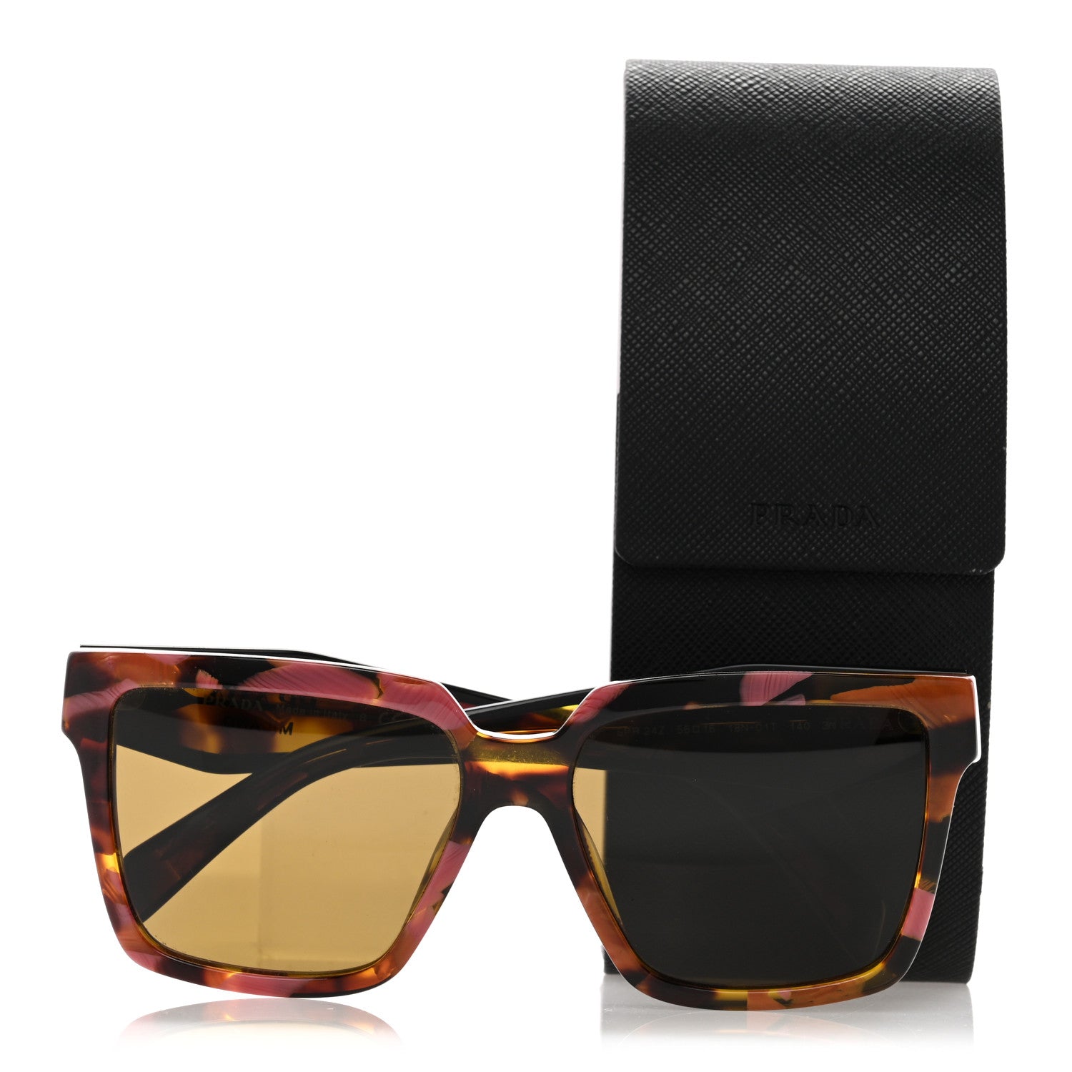 Prada Acetate Square Sunglasses SPR 24Z Tortoiseshell 7 of 7