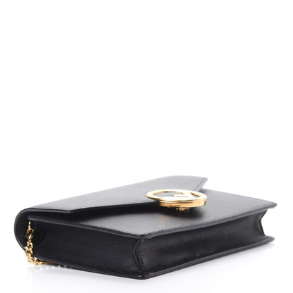 Fendi Vitello Cruise F is Fendi Medium Envelope Wallet on Chain Black 4 of 10