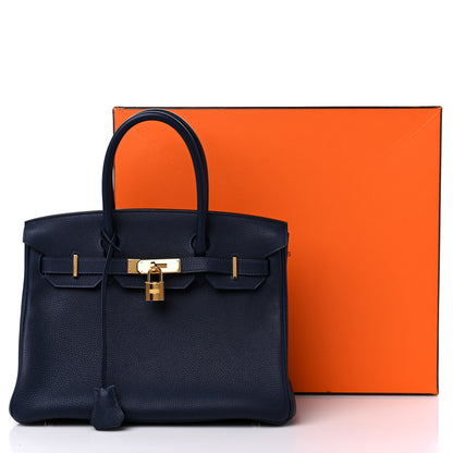 Hermes Togo Birkin 30 Bleu Nuit 13 of 13