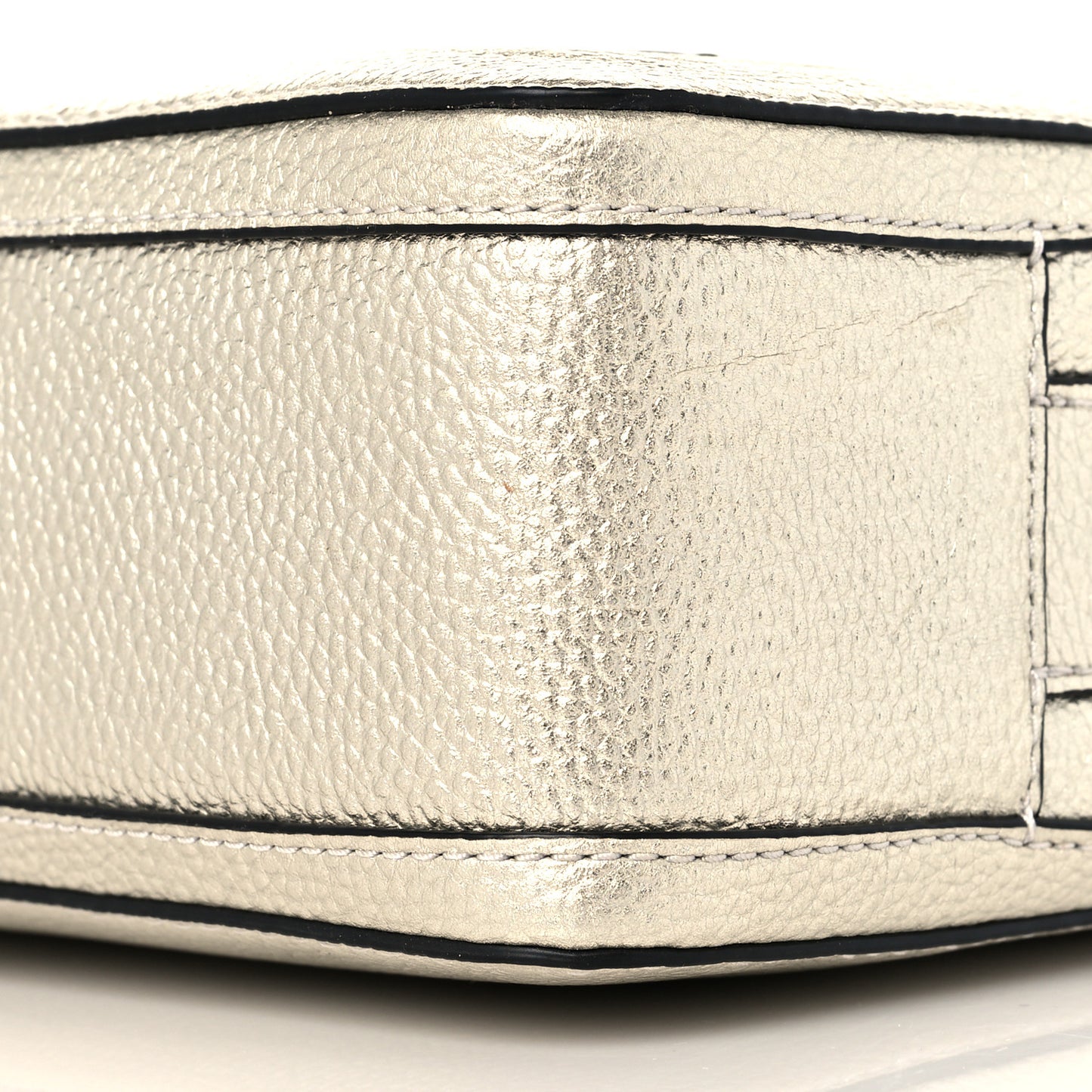 Metallic Calfskin The Box 20 Crossbody Gold
