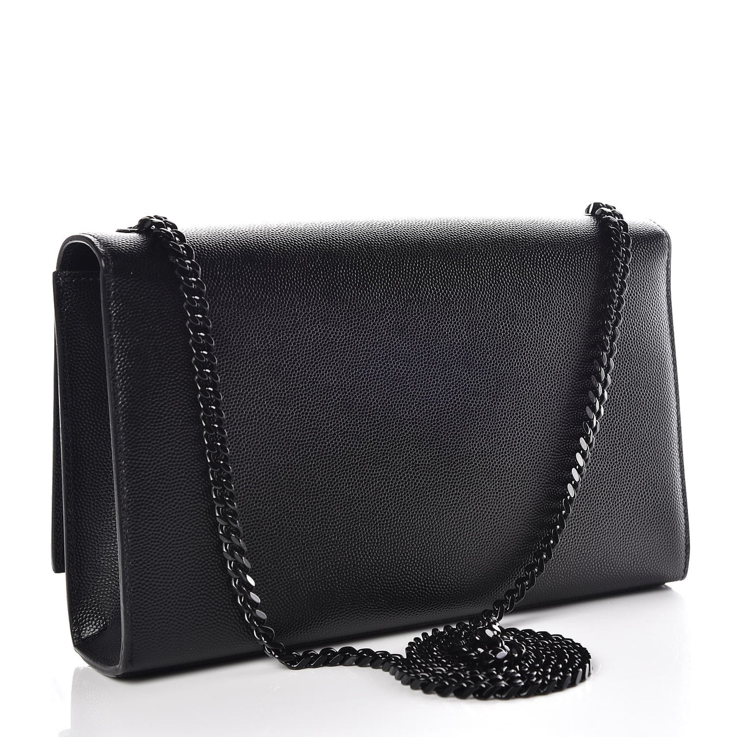 Grain De Poudre Medium Classic Monogram Kate Satchel Black