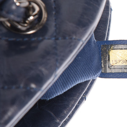 Chanel Glazed Calfskin Quilted Medium Just Mademoiselle Blue 9 of 9