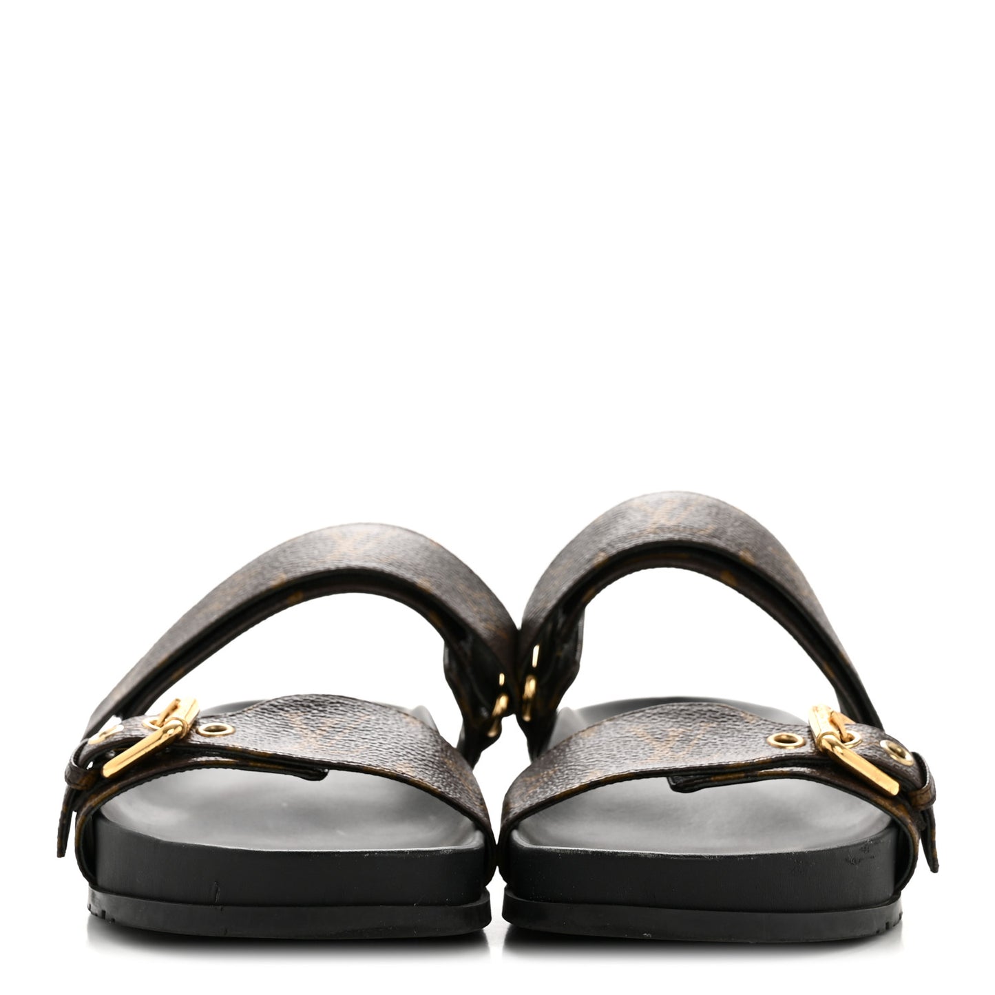 Monogram Bom Dia Mule Sandals 39 Black