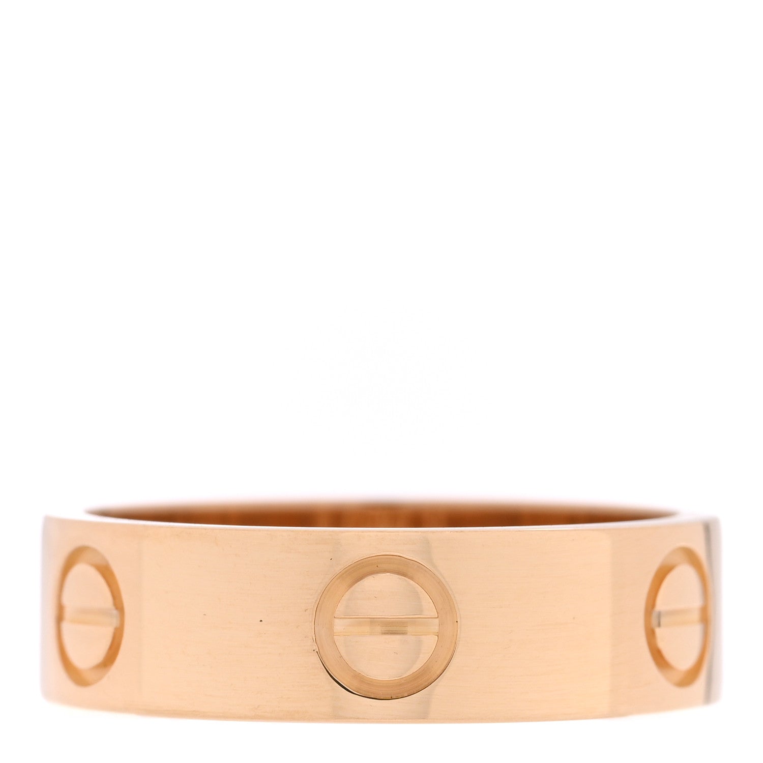 Cartier 18K Yellow Gold 5.5mm LOVE Ring 53 6.5 3 of 5