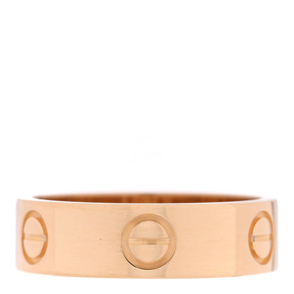 Cartier 18K Yellow Gold 5.5mm LOVE Ring 53 6.5 3 of 5