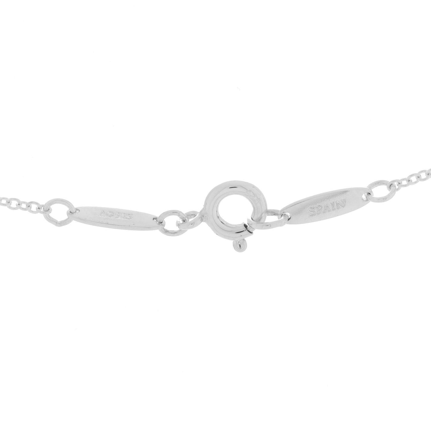 Sterling Silver 16mm Elsa Peretti Open Heart Pendant Necklace