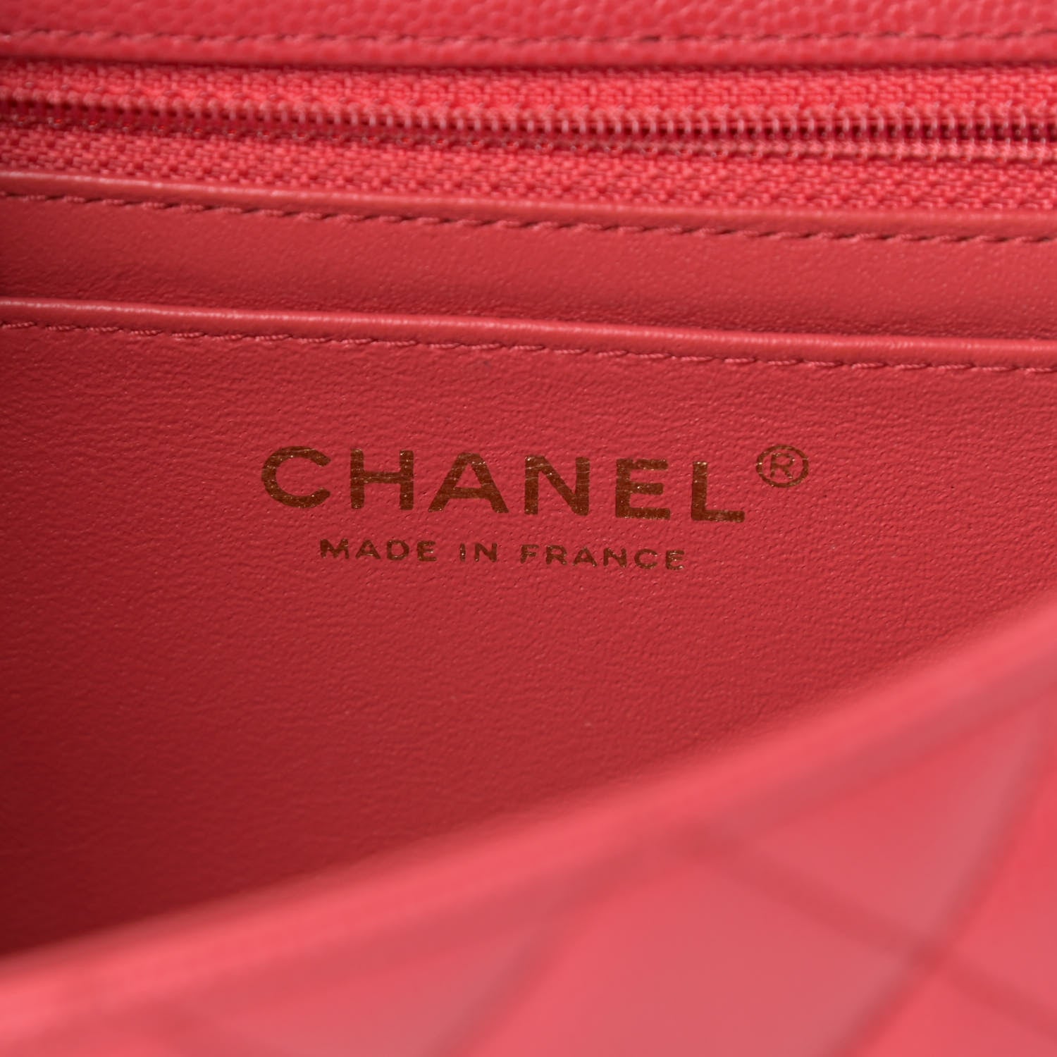 Chanel Caviar Quilted Mini Rectangular Flap Dark Pink 6 of 11