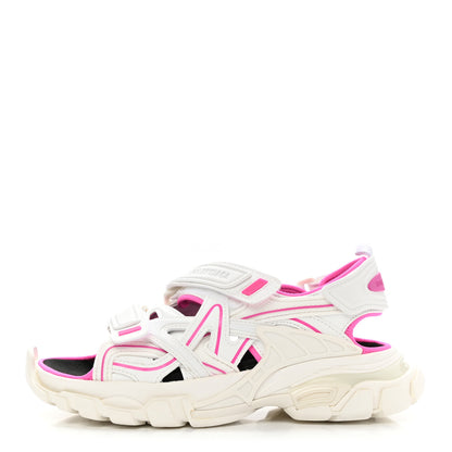 Balenciaga Rubber Neoprene Bi-Color Womens Track Sandals 36 White Fluo Pink 1 of 8