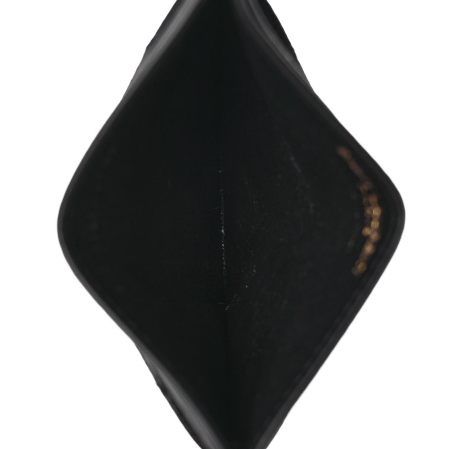 Grain De Poudre Matelasse Chevron Monogram Credit Card Case Black