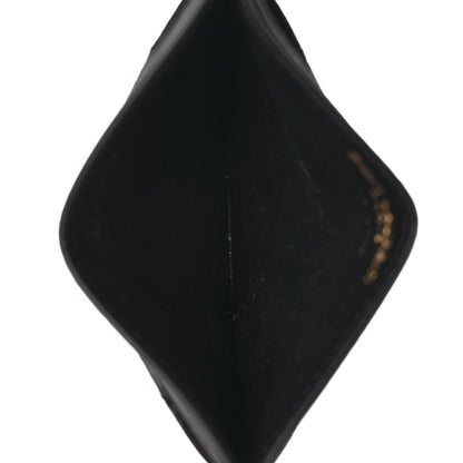 Saint Laurent Grain De Poudre Matelasse Chevron Monogram Credit Card Case Black 5 of 7