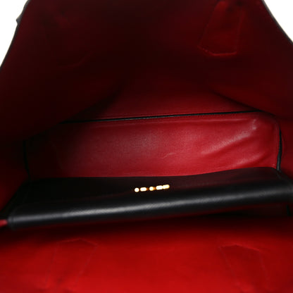 Prada Saffiano Cuir Large Double Bag Black Fuoco 5 of 9