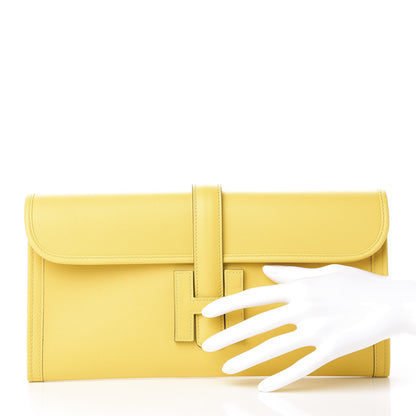 Hermes Swift Jige Elan 29 Clutch Jaune De Naples 2 of 10