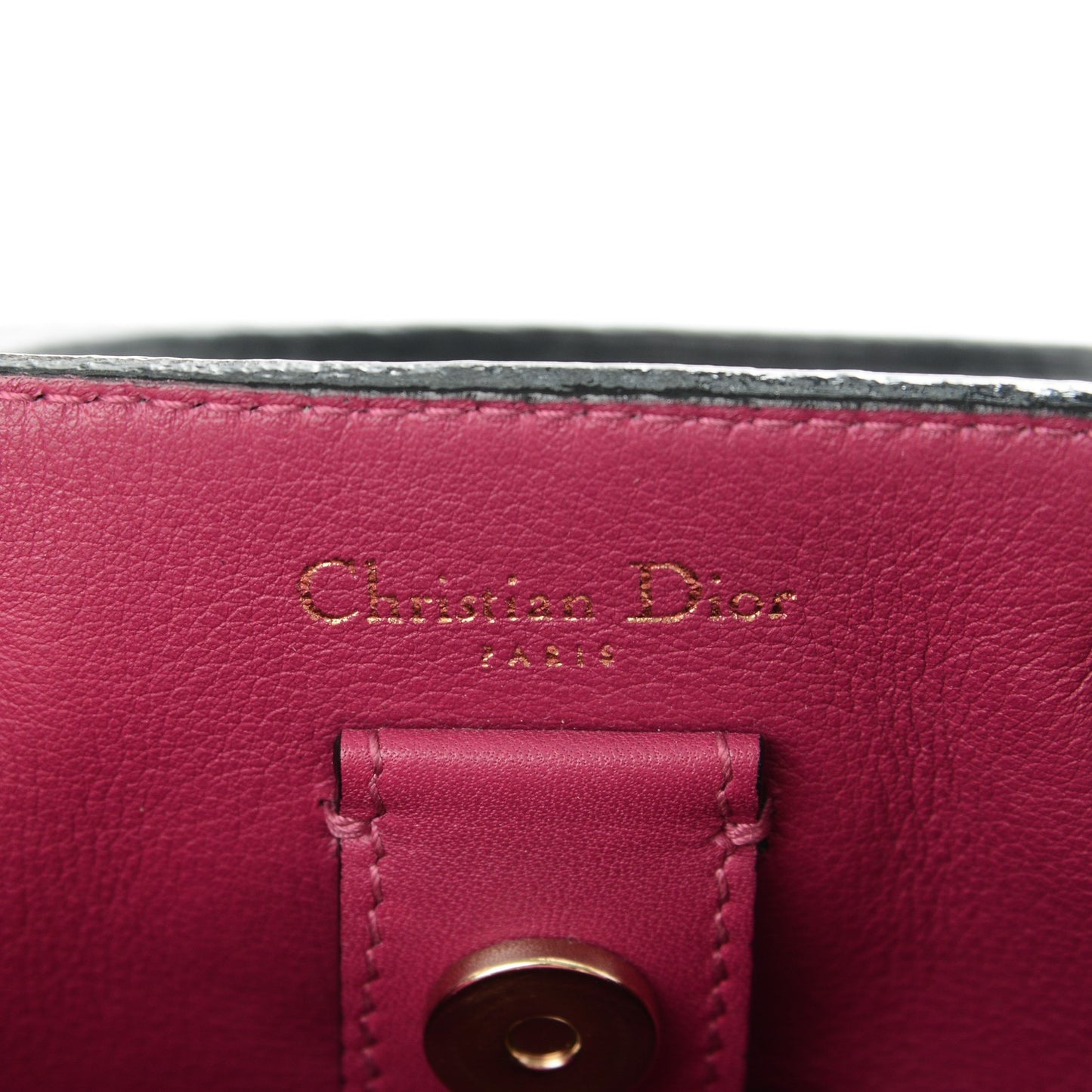 Bullcalf Small Diorissimo Tote Black Rose Indien