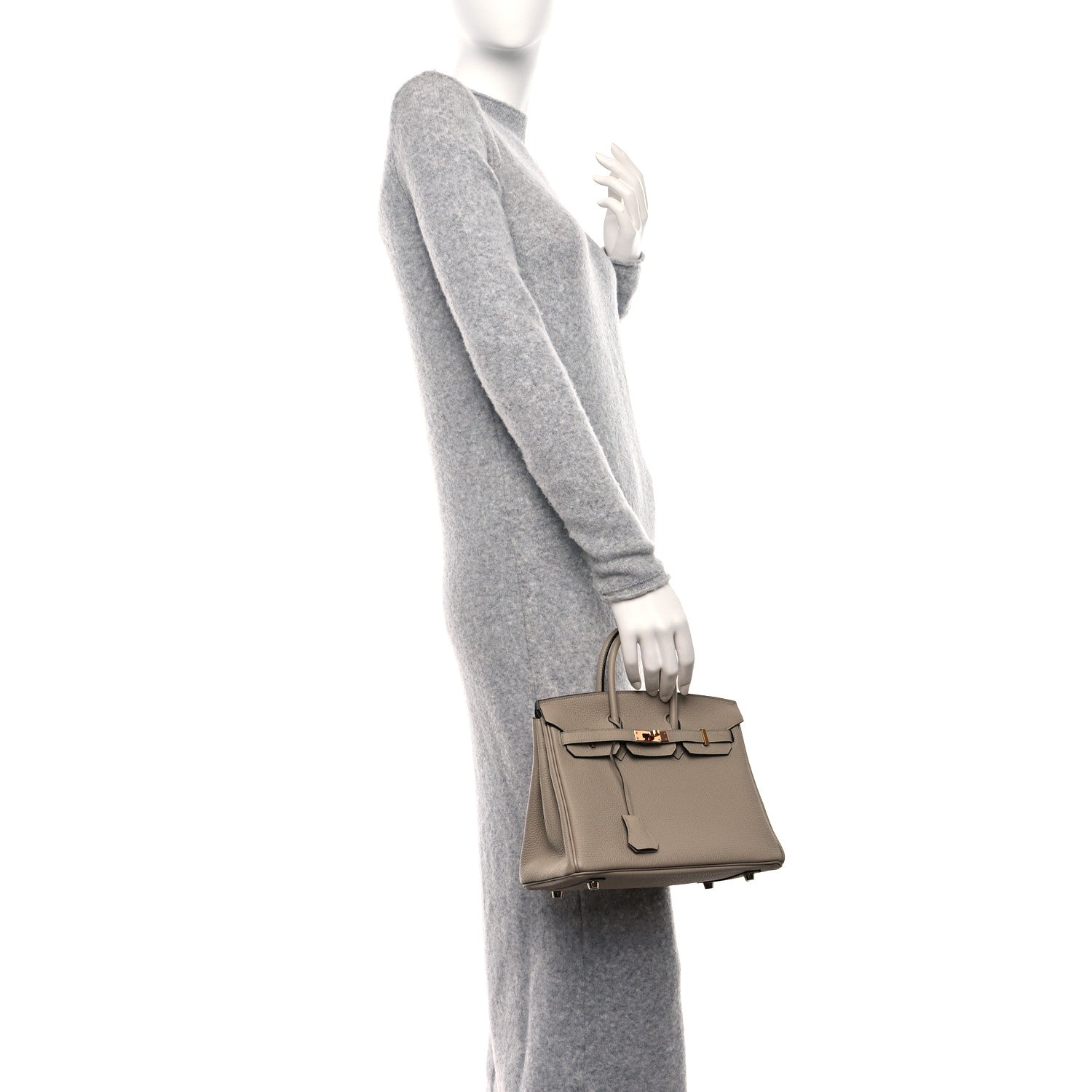 Hermes Togo Birkin 25 Gris Tourterelle 3 of 13