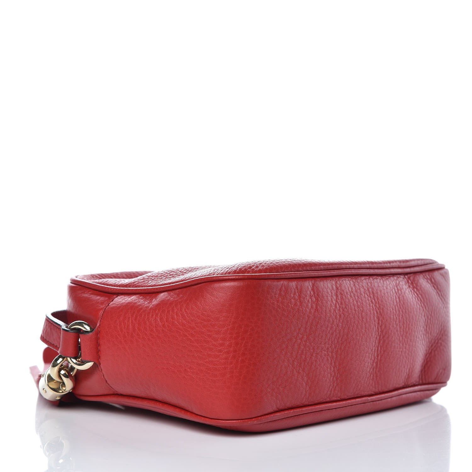 Gucci Pebbled Calfskin Small Soho Disco Bag Tabasco Red 4 of 10