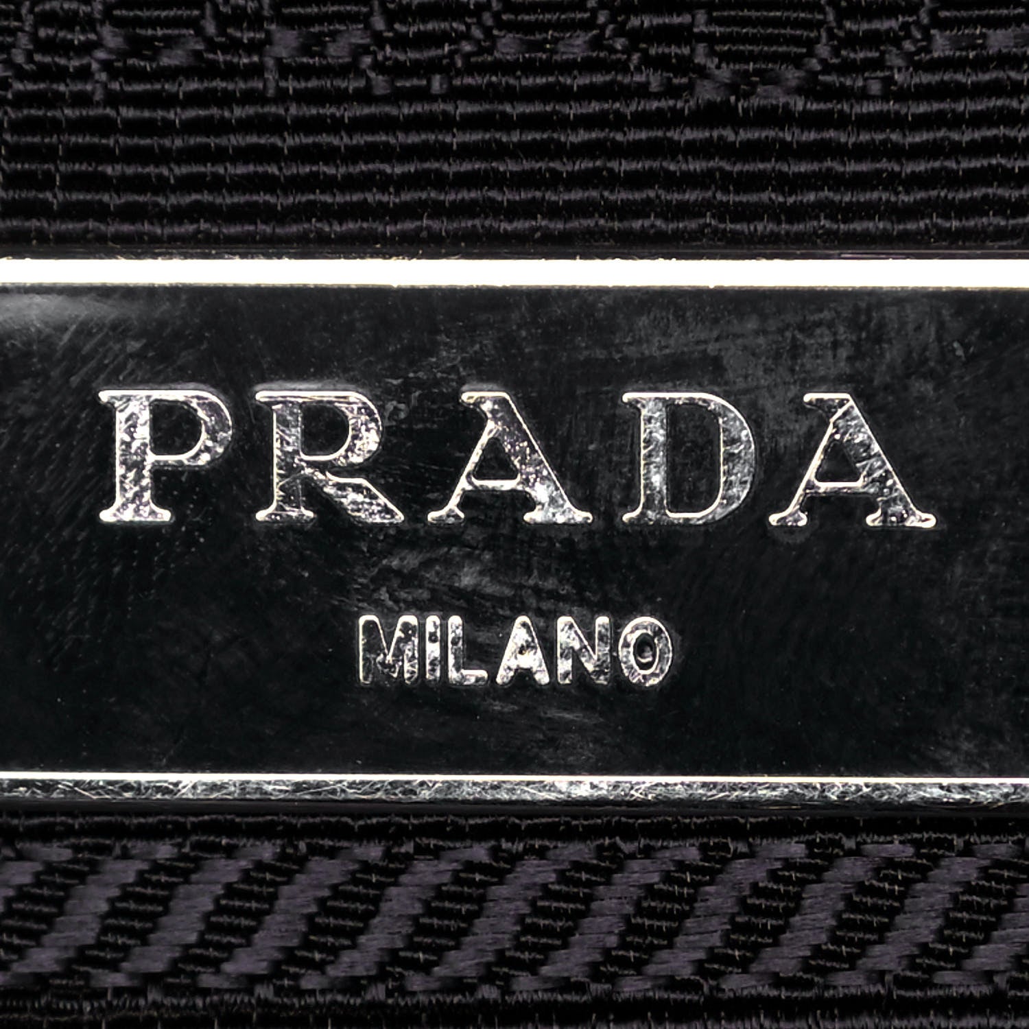 Prada Tessuto Nylon Saffiano Stampata Backpack Black Dis Rose 5 of 11