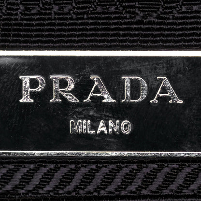 Prada Tessuto Nylon Saffiano Stampata Backpack Black Dis Rose 5 of 11