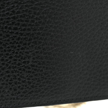 Gucci Dollar Calfskin Interlocking G Chain Wallet Black 11 of 12