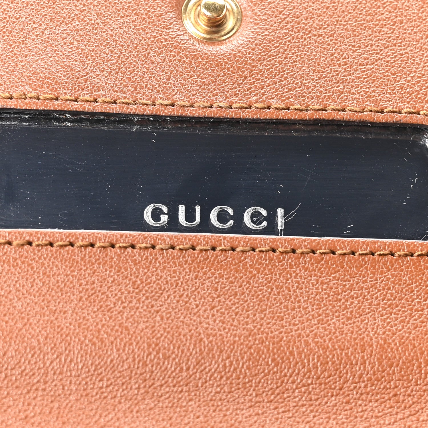 Gucci Wonka Grain Calfskin Diana Chain Wallet Cuir 6 of 10
