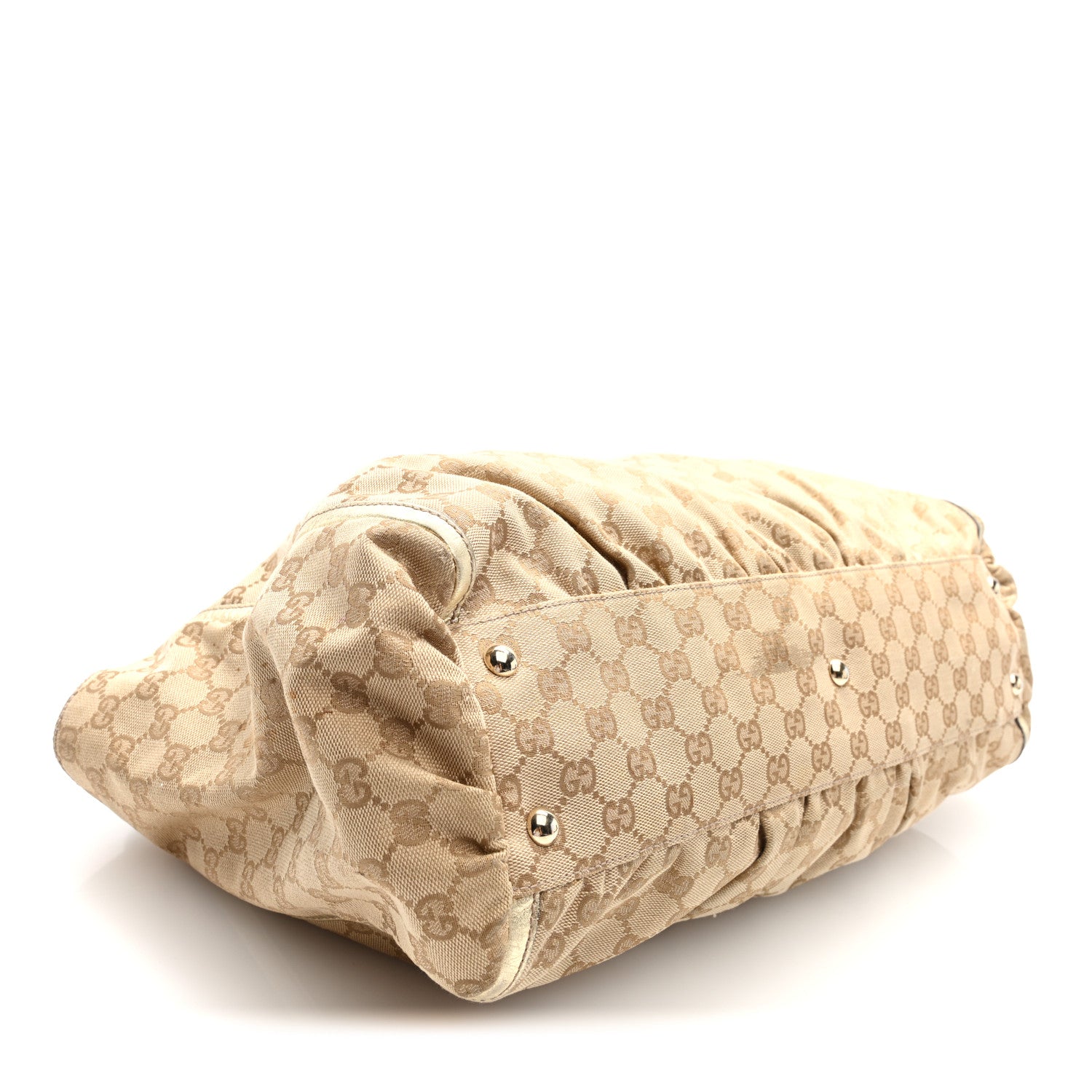 Gucci Monogram D Gold Tote Metallic Gold 7 of 19
