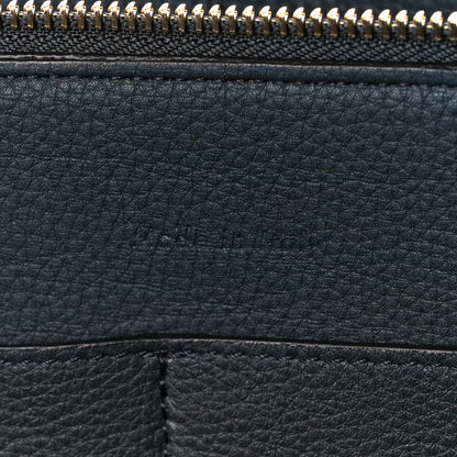 Celine Baby Grained Calfskin Medium Tri-Fold Bag Dark Sea 8 of 13