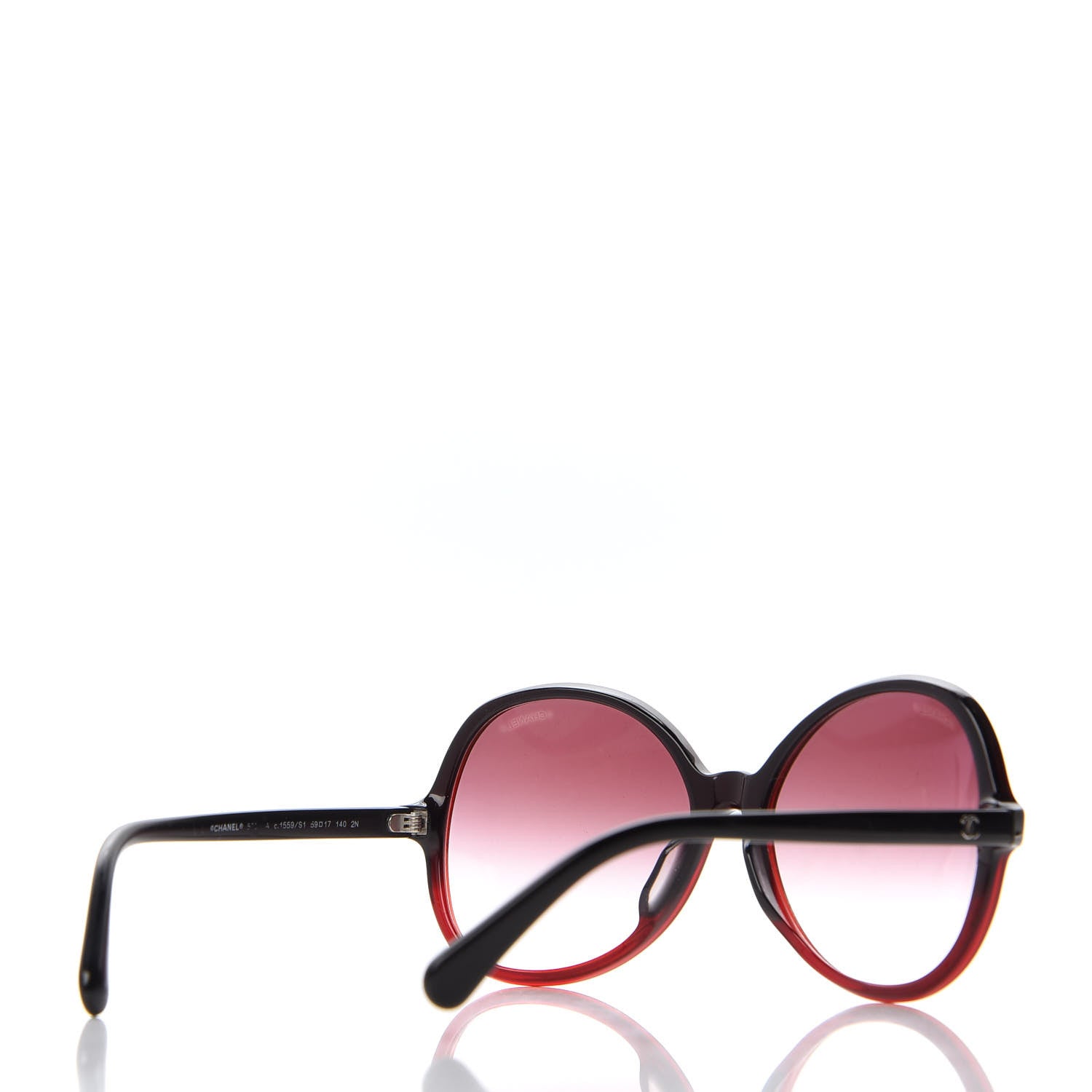 Chanel CC Sunglasses 5351 Black Red 4 of 8