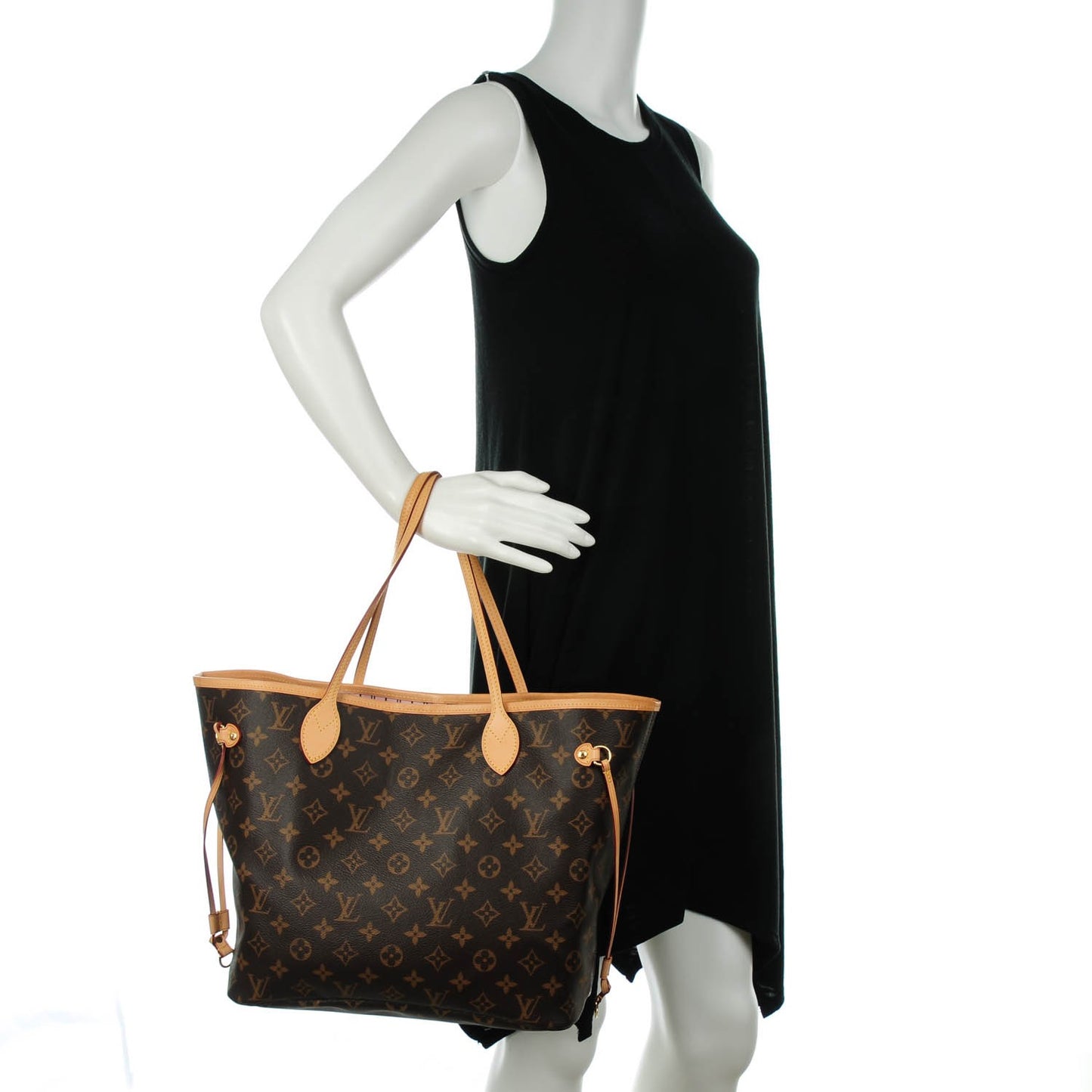Monogram Neverfull MM Rose Ballerine