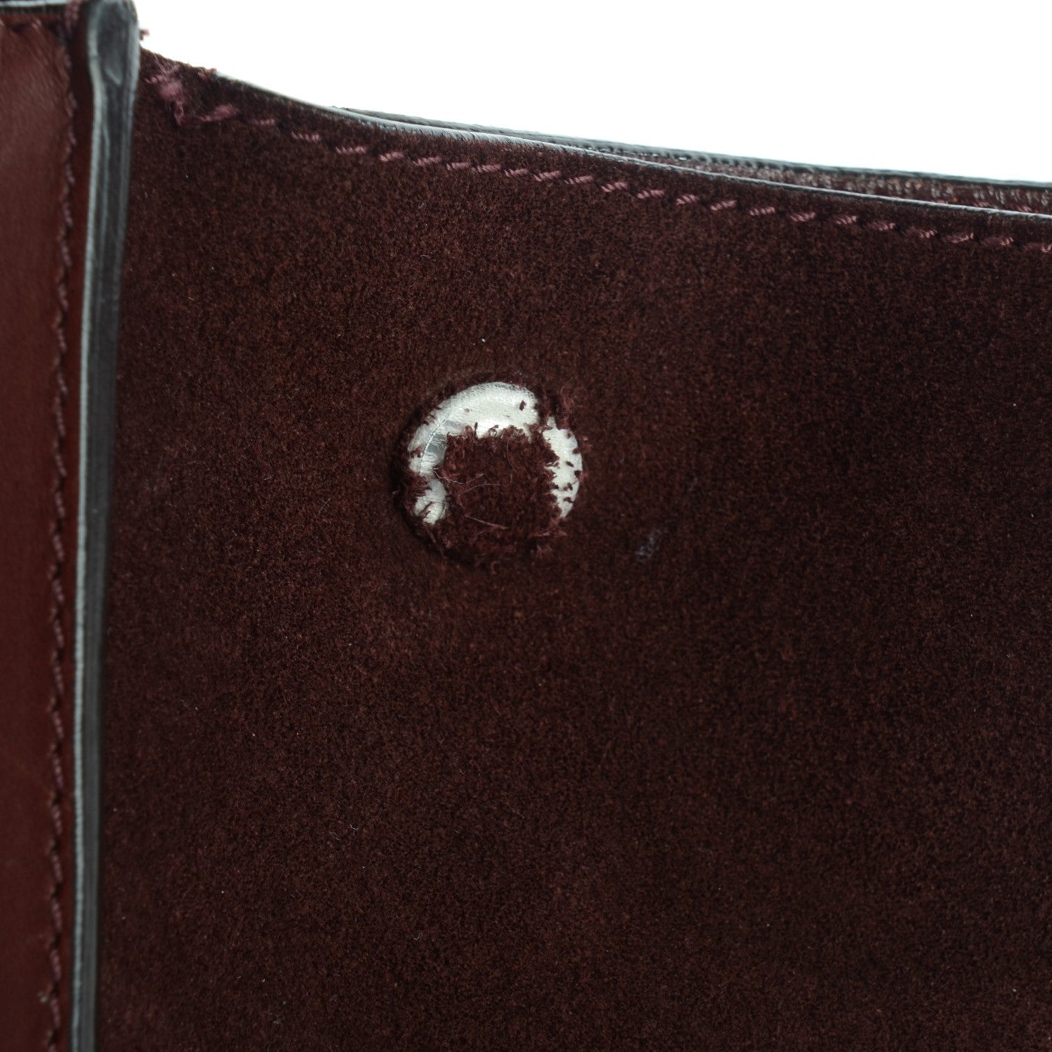 Celine Smooth Calfskin Suede Medium Trapeze Burgundy 11 of 11