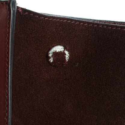 Celine Smooth Calfskin Suede Medium Trapeze Burgundy 11 of 11