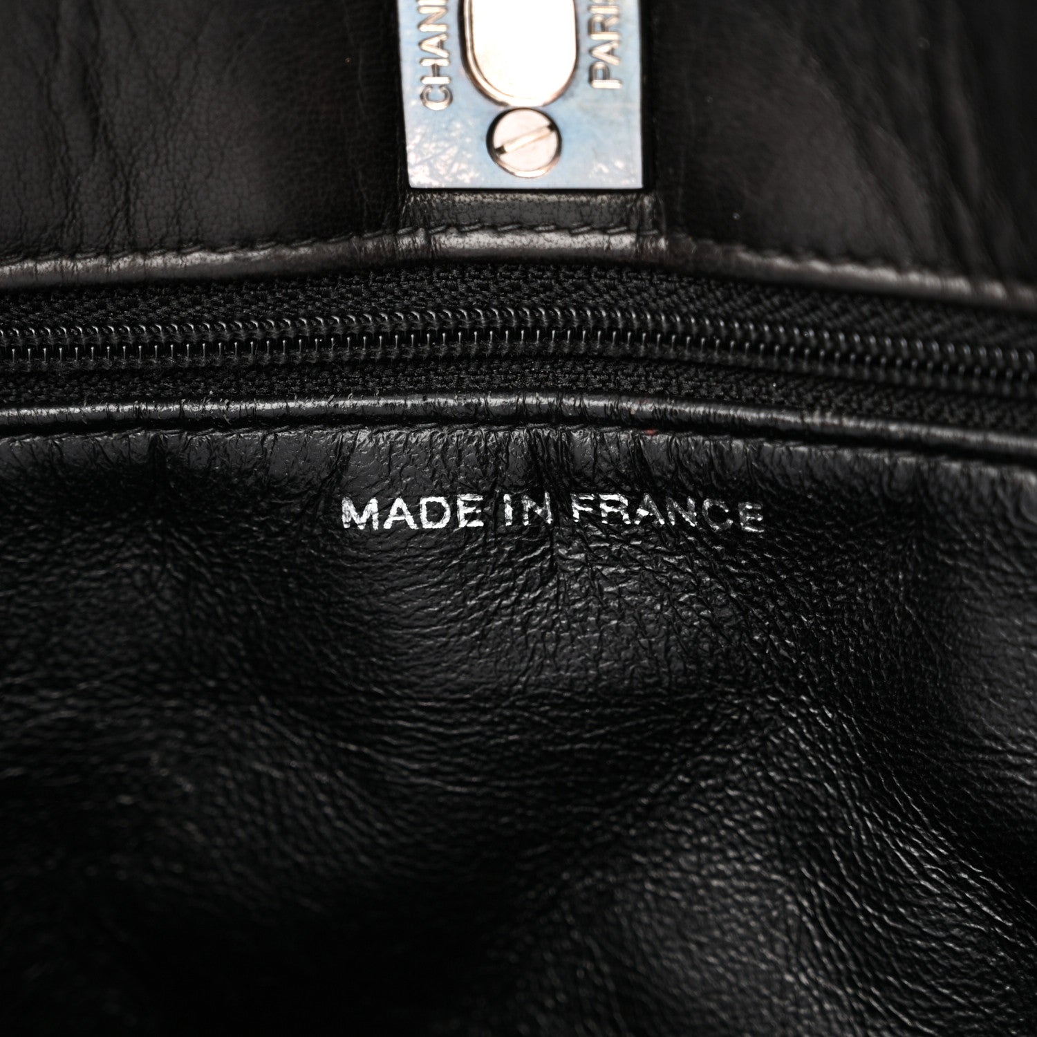 Chanel Lambskin Quilted Shopping Tote Black 7 of 11