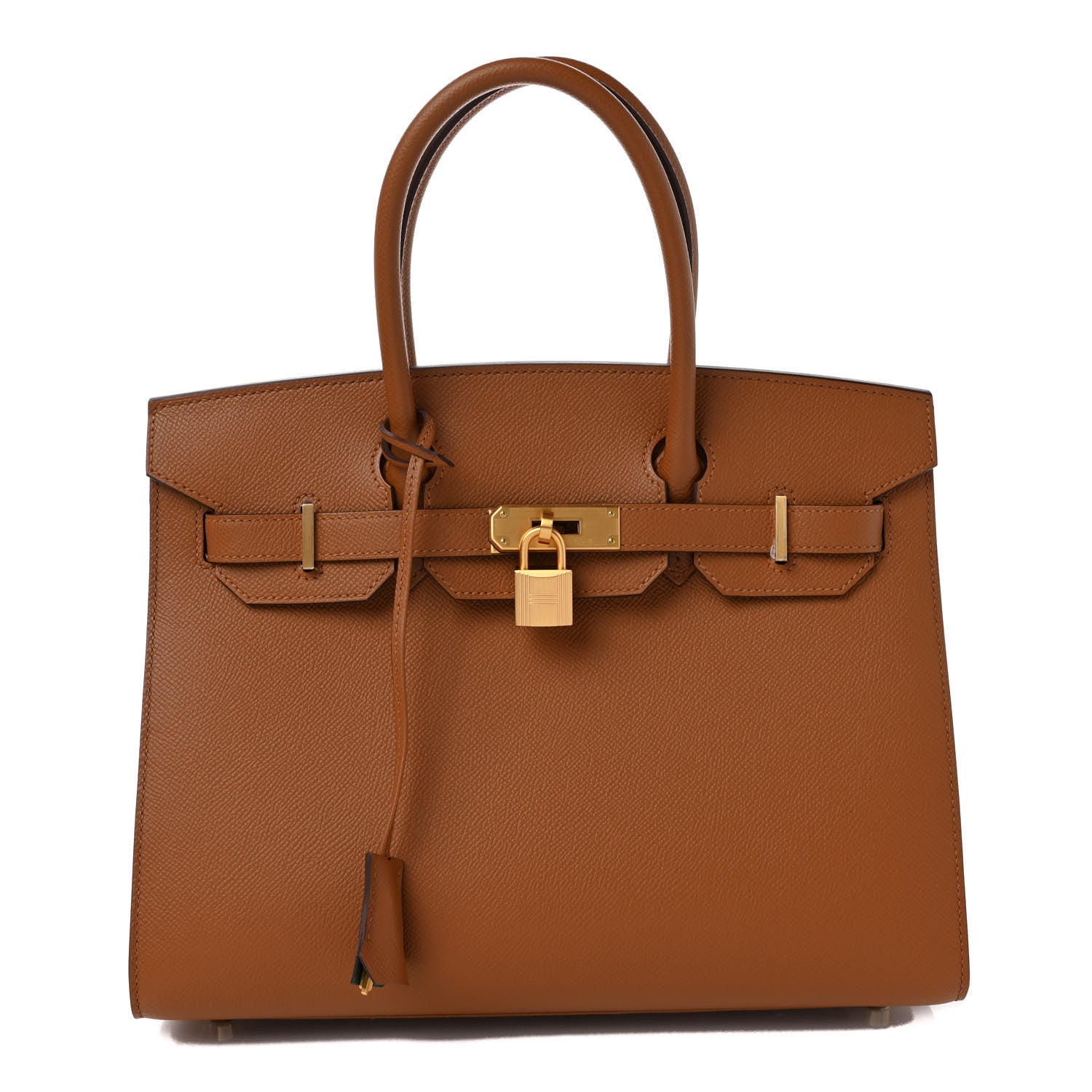 Hermes Epsom Horseshoe Birkin Sellier 30 Gold Malachite 1 of 8