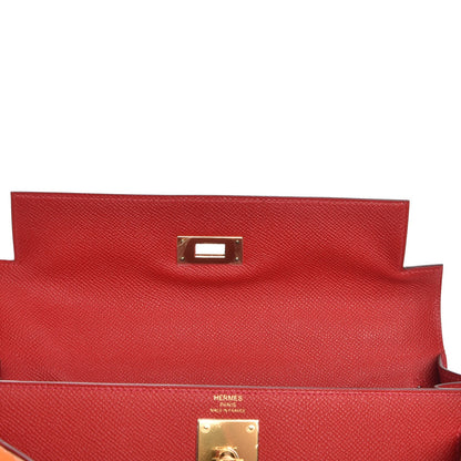 Hermes Epsom Kelly Sellier 28 Rouge Casaque 29 of 33