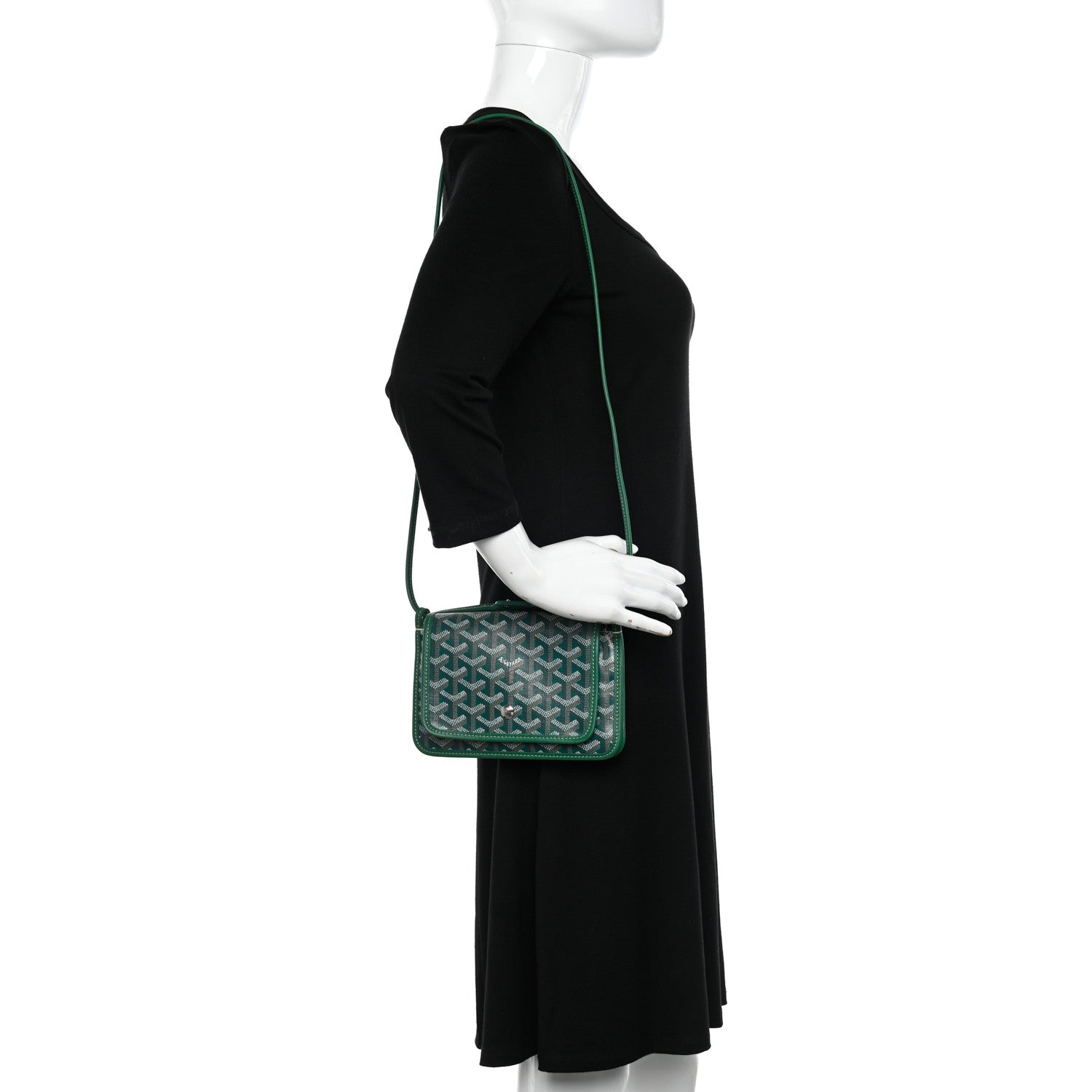 Goyard Goyardine Plumet Wallet Clutch Green 2 of 11