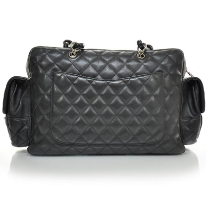 Chanel Calfskin Quilted Large Cambon Multipocket Reporter Black 4 of 9