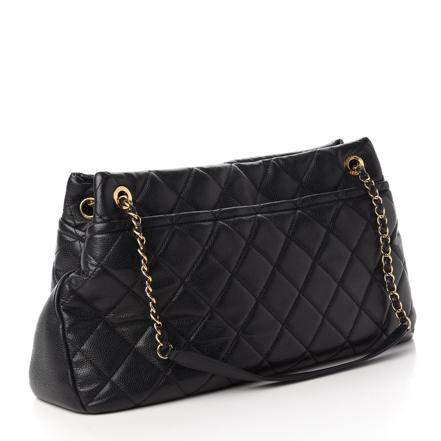 Chanel Caviar Quilted Timeless CC Soft Tote Black 3 of 10