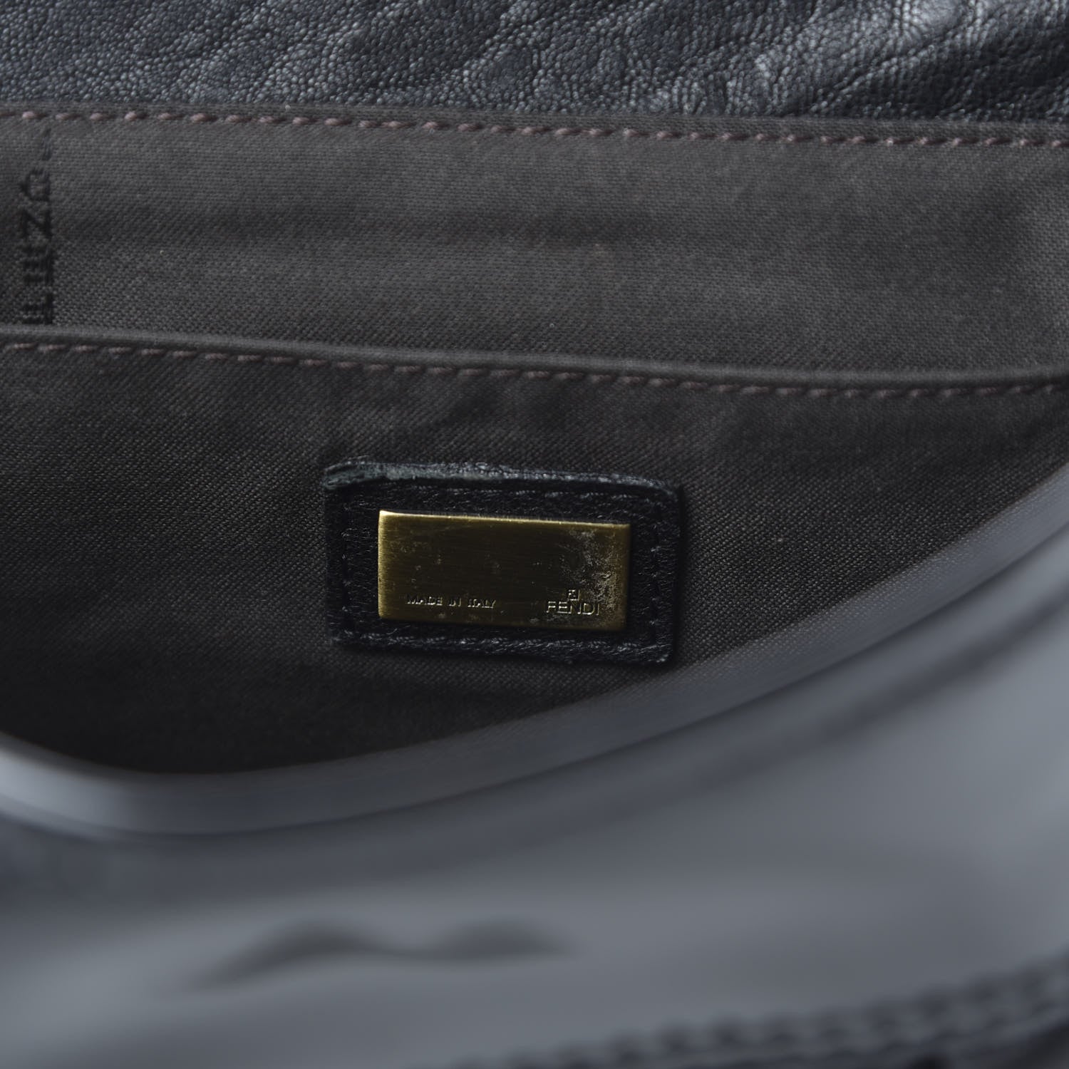 Fendi Nappa Patent B Bag Black 8 of 9