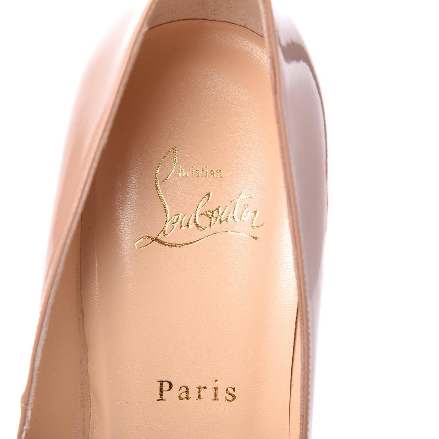 Christian Louboutin Patent Bianca 140 Pumps 40.5 Nude 7 of 11