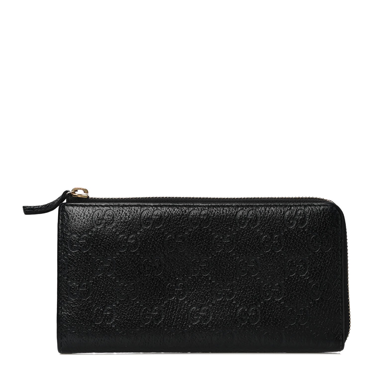 Gucci Guccissima Donna Long Wallet Black 1 of 10