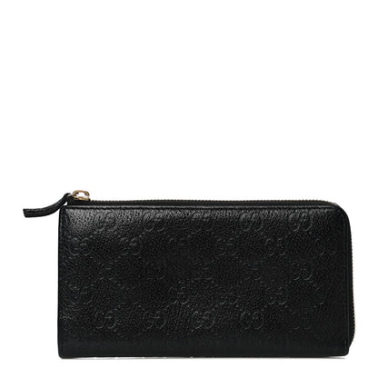 Gucci Guccissima Donna Long Wallet Black 1 of 10