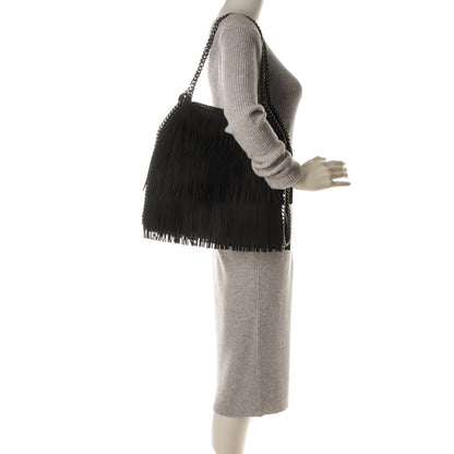 Stella McCartney Eco Suede Fringe Small Falabella Tote Black 2 of 8