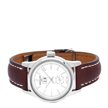 Breitling Stainless Steel Calfskin 38mm Transocean Automatic Watch A16310 2 of 5