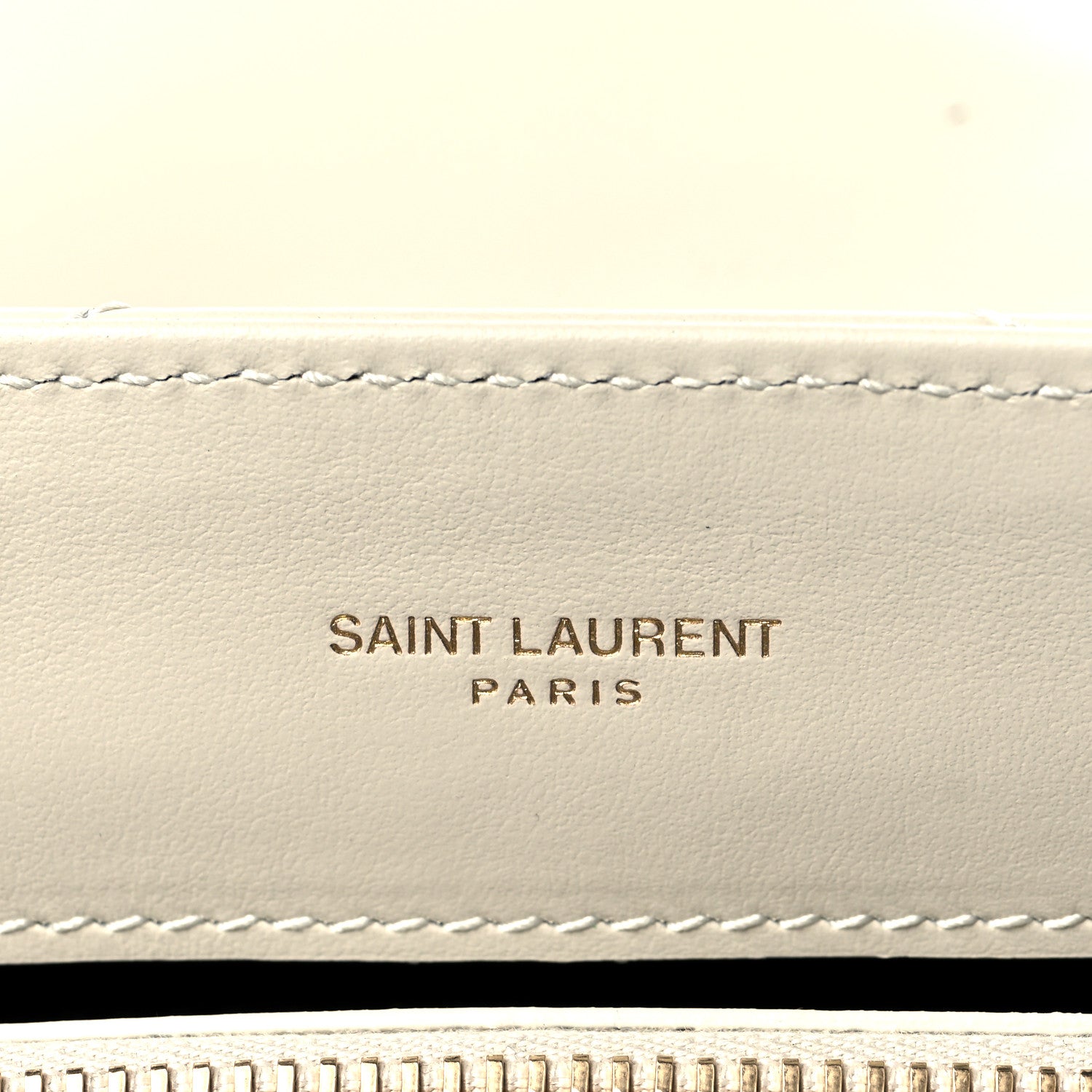 Saint Laurent Calfskin Y Quilted Monogram Small Loulou Chain Satchel Ivory 6 of 9