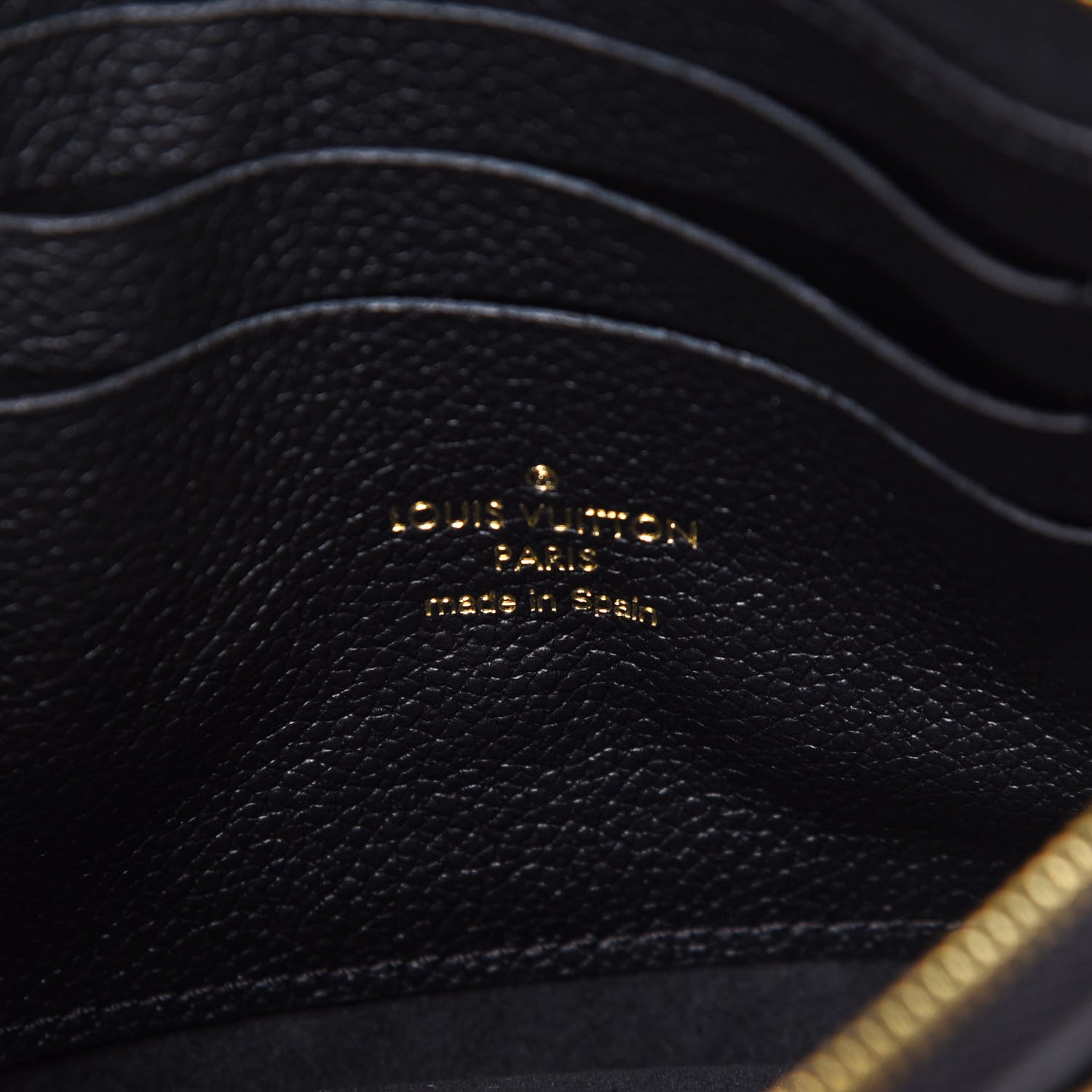 Louis Vuitton Empreinte Double Zip Pochette Black 10 of 22