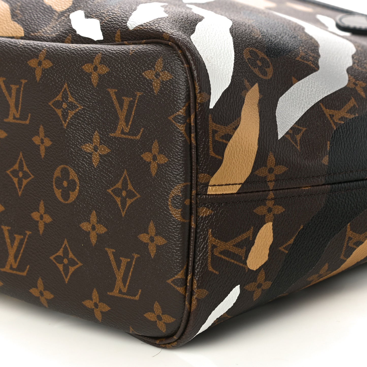 X LOL Monogram Neverfull MM Gold Silver